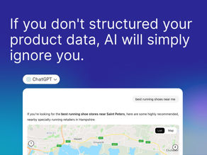 If you don't structured your product data, AI will simply ignore you.