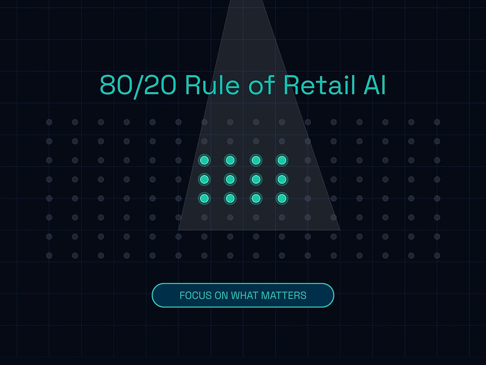 The 80/20 Rule of Retail AI: Where to Focus First