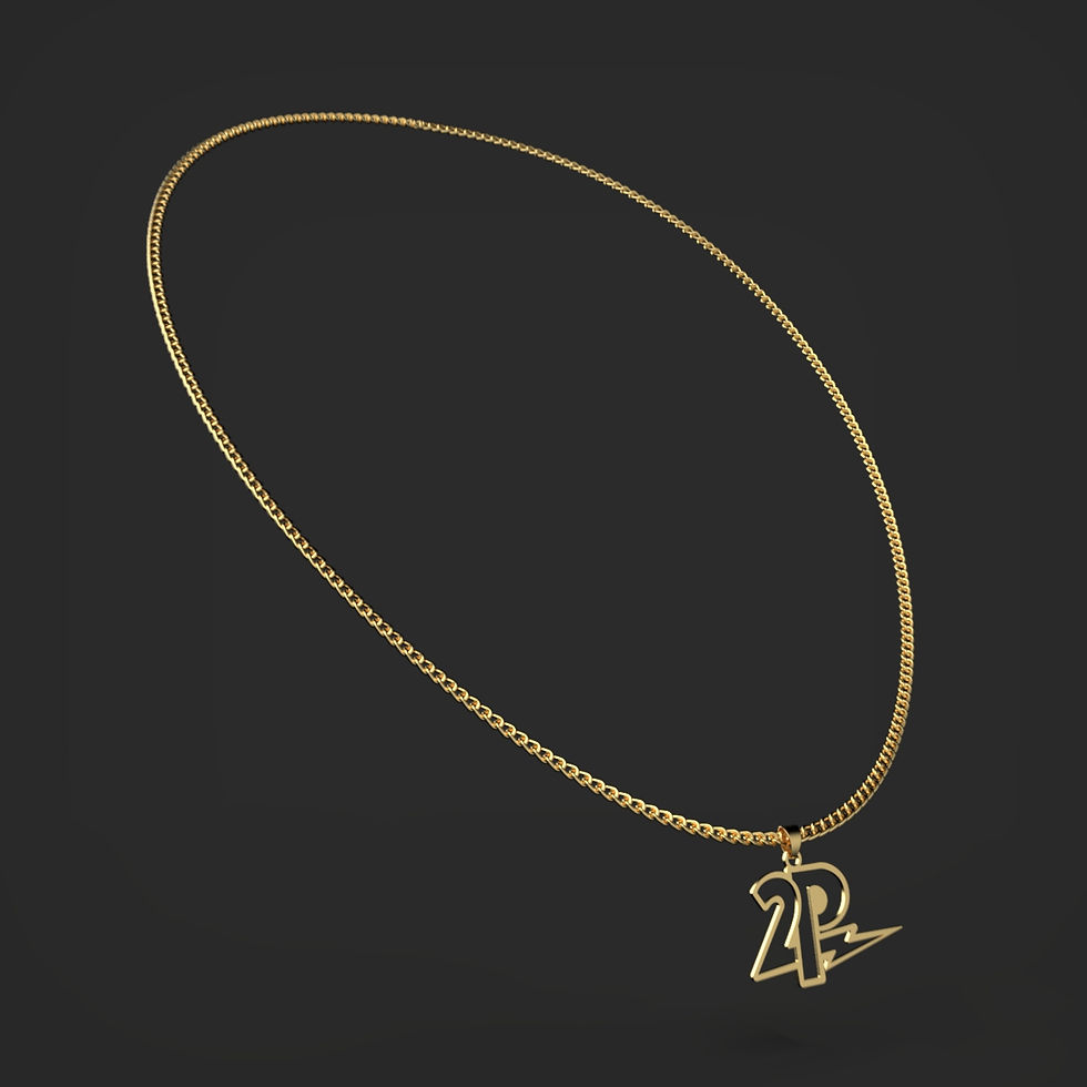 Thumbnail: 2P Gold Necklace