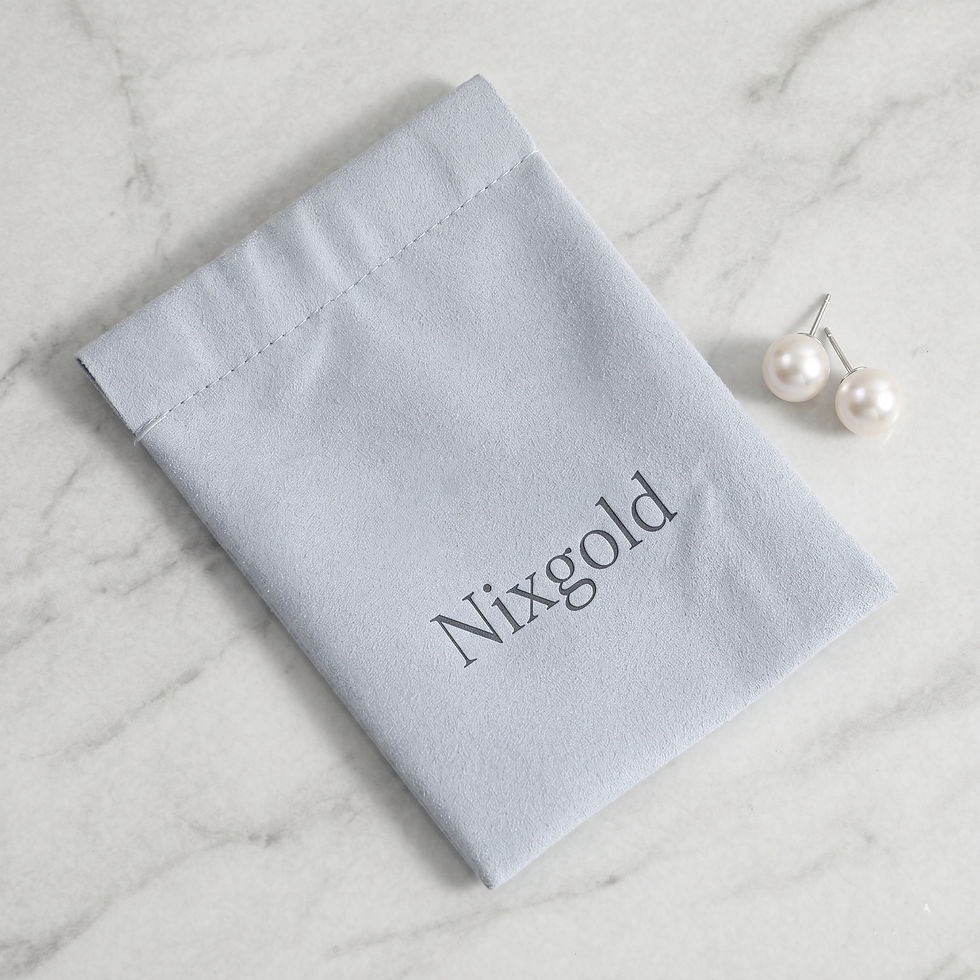 Thumbnail: 100pcs Blue Collection Soft Suede Jewelry Pouch