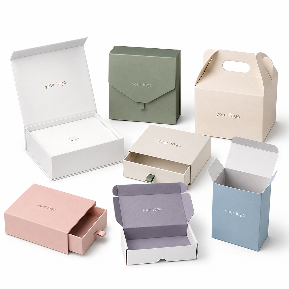 Thumbnail: 100pcs Custom Gift Box Packaging