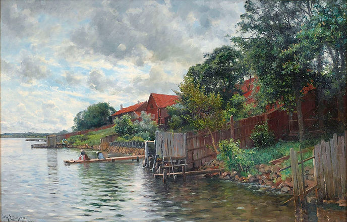 6_8 Johan Ericson 1892 At Lake Vättern 70x107 3400E Stockholms.jpg