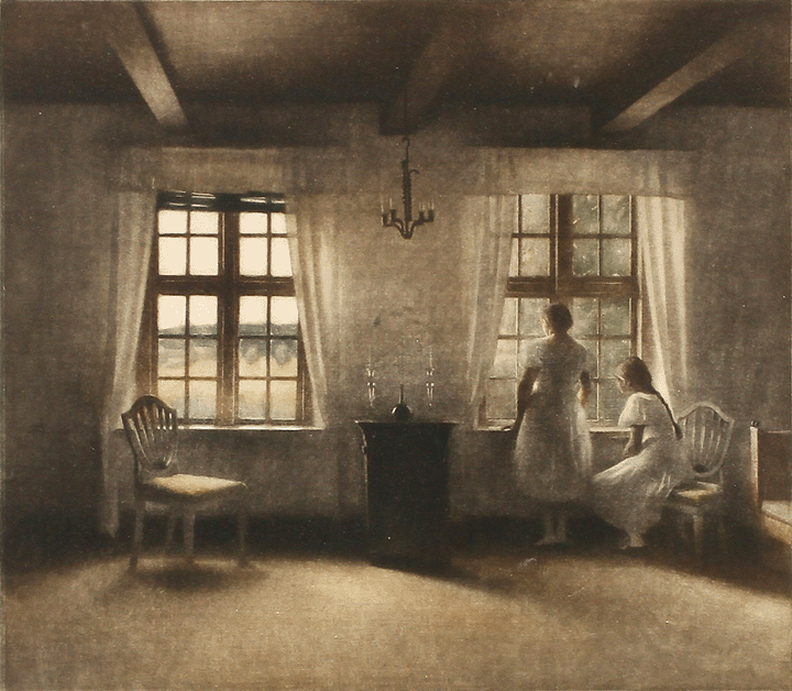 Peter Ilsted mezzotint