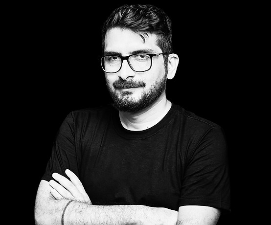 Faded, Black and white picture of Marcel Batista
