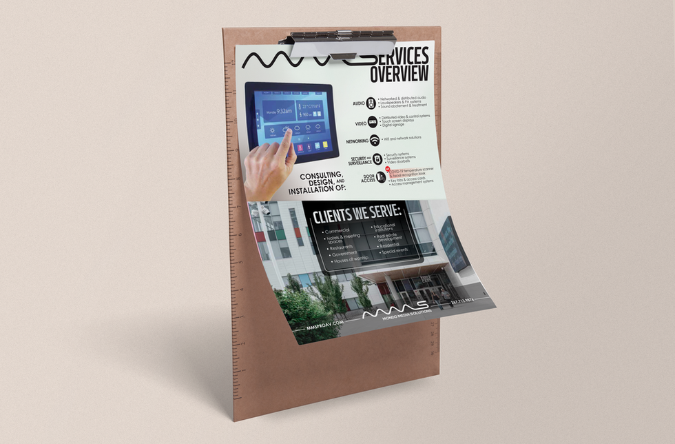 MMS ENT services mockup