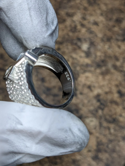 Thumbnail: Massive Ankh Ring Egyptian Symbol Sterling Silver 925 Available Size 6 up to 14