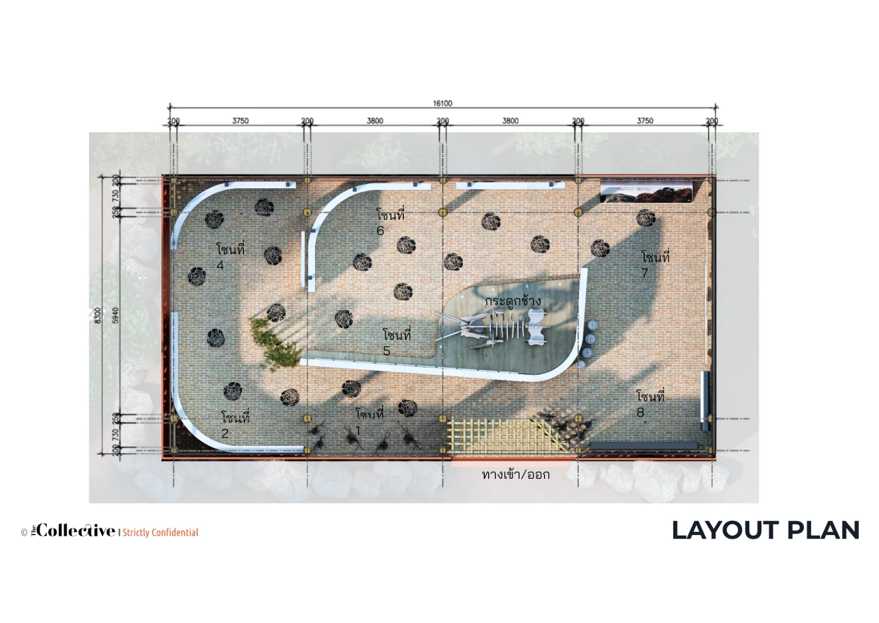 Plan Layout of Samui Elephant Home Learning Center