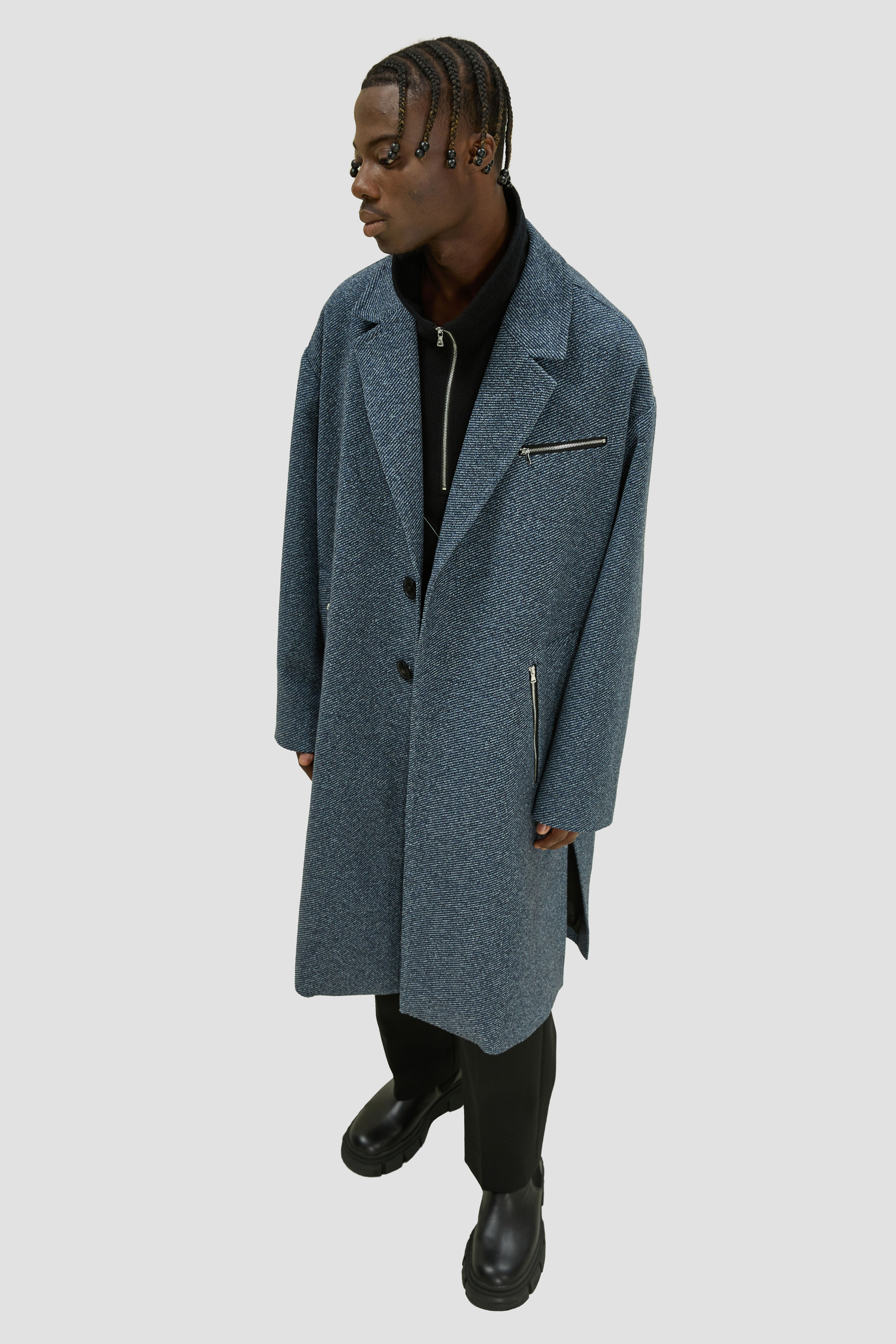 TIME COAT | BLUE TWILL