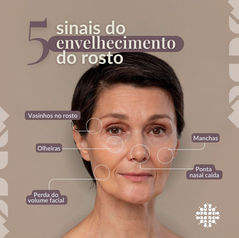 5 sinais de envelhecimento do rosto