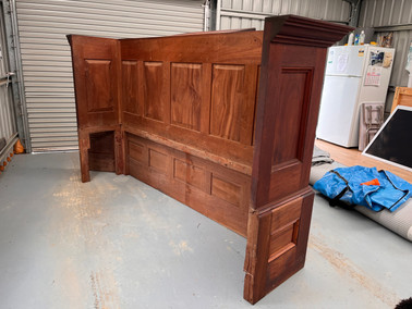 Original pulpit in garage