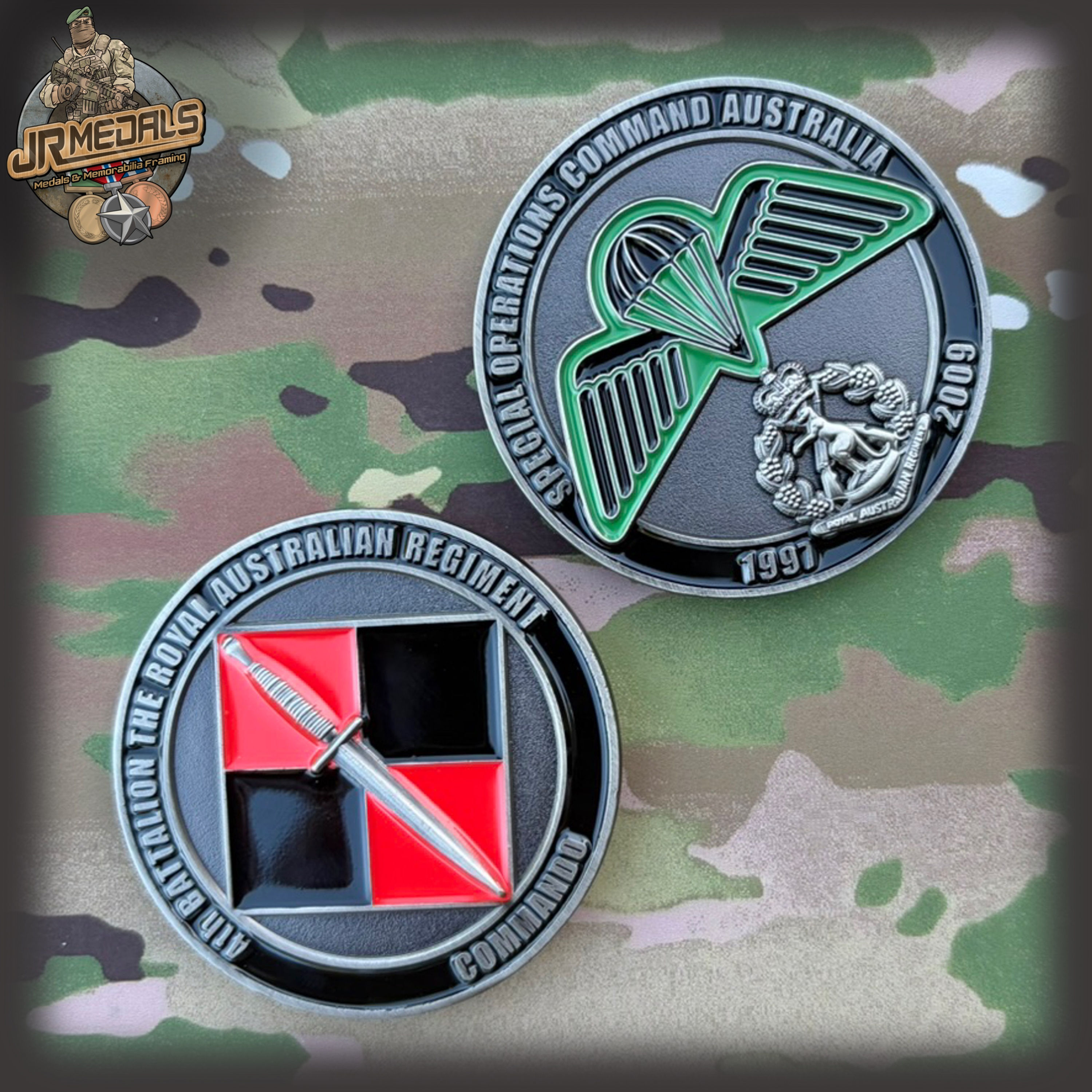 4 RAR Commando challenge coin