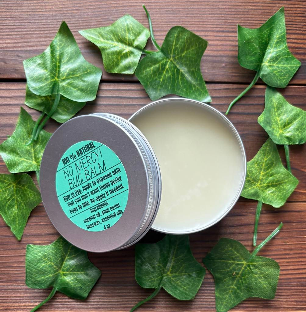 No Mercy! Bug Balm in 4 oz tin.