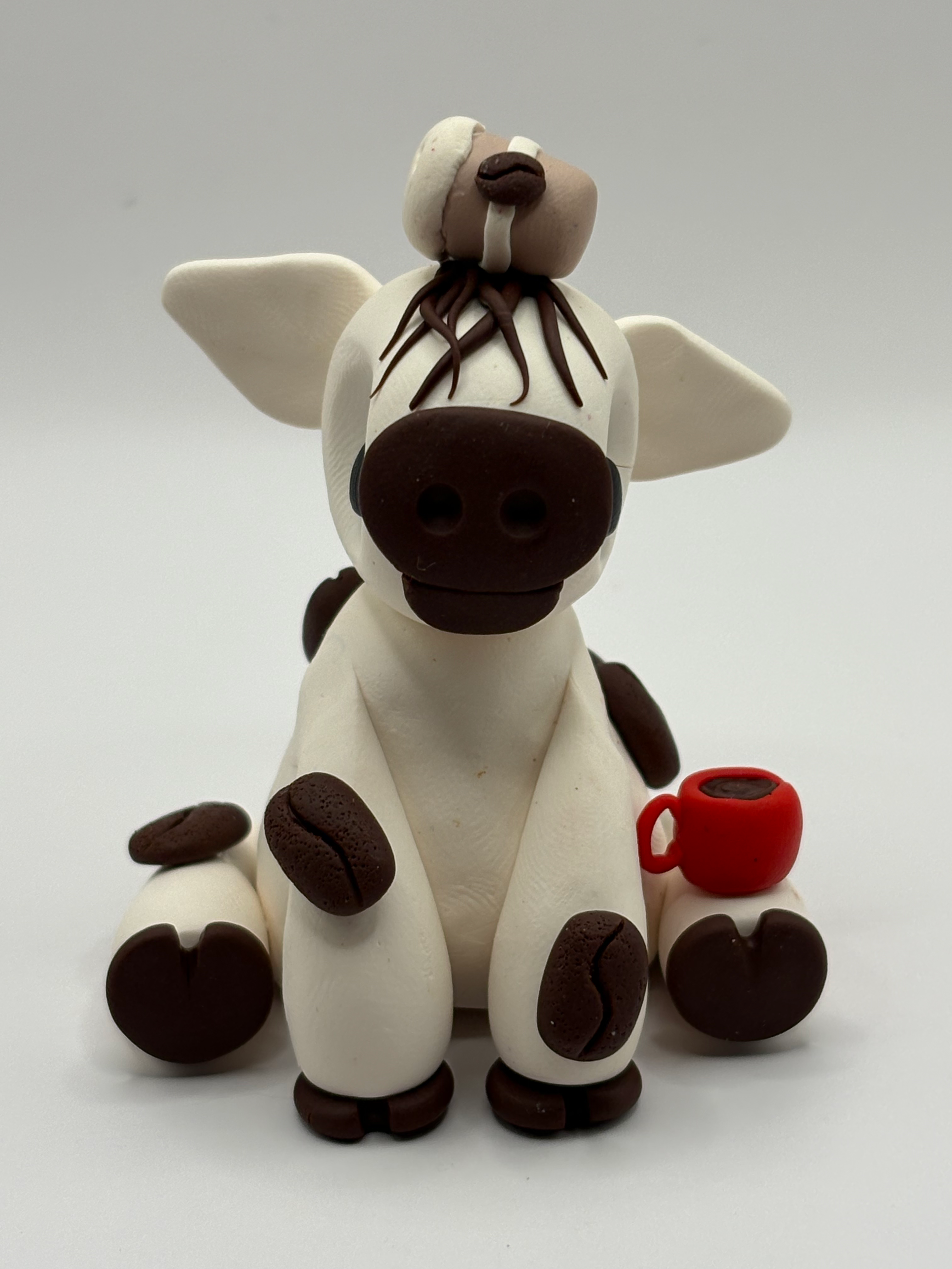 Polymer Clay Coffee Cow