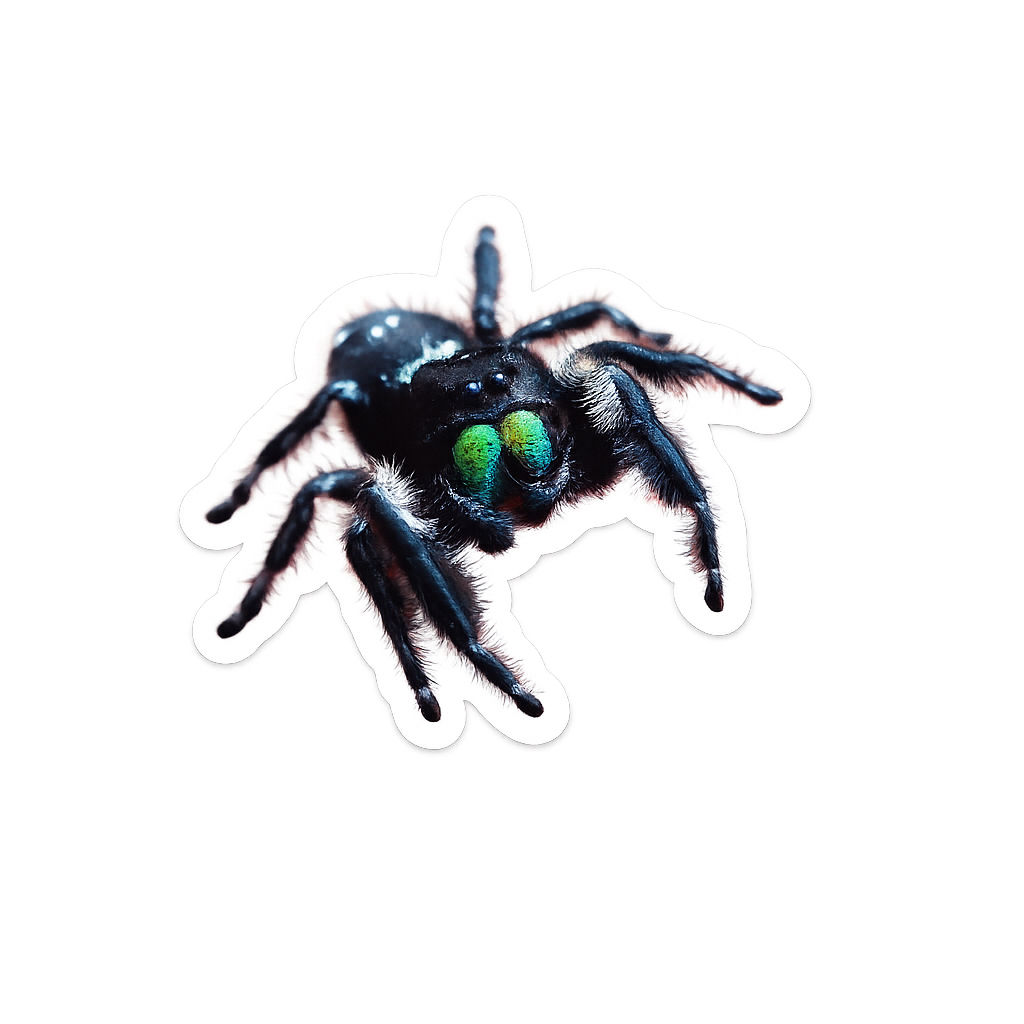 Jumping Spider Close-Up Sticker 