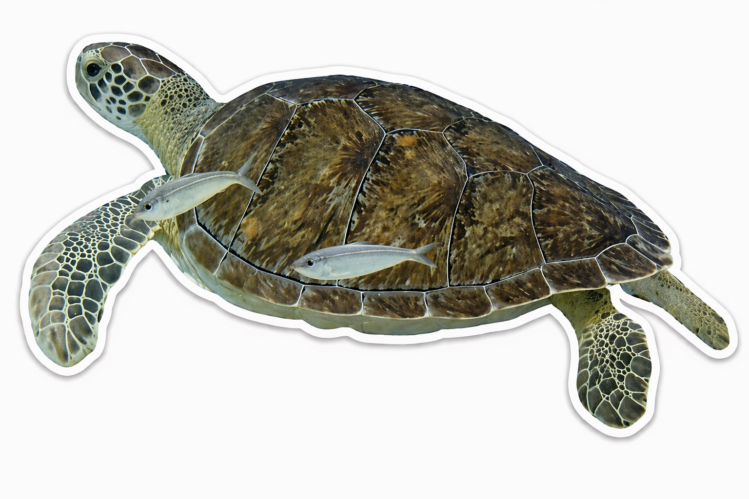 Green Sea Turtle Sticker 