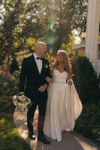 bride & groom gazing into each others eyes