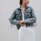 Thumbnail: Rhinestone Fringe Denim Jacket