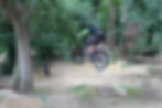 Mountain Bike in mid-air