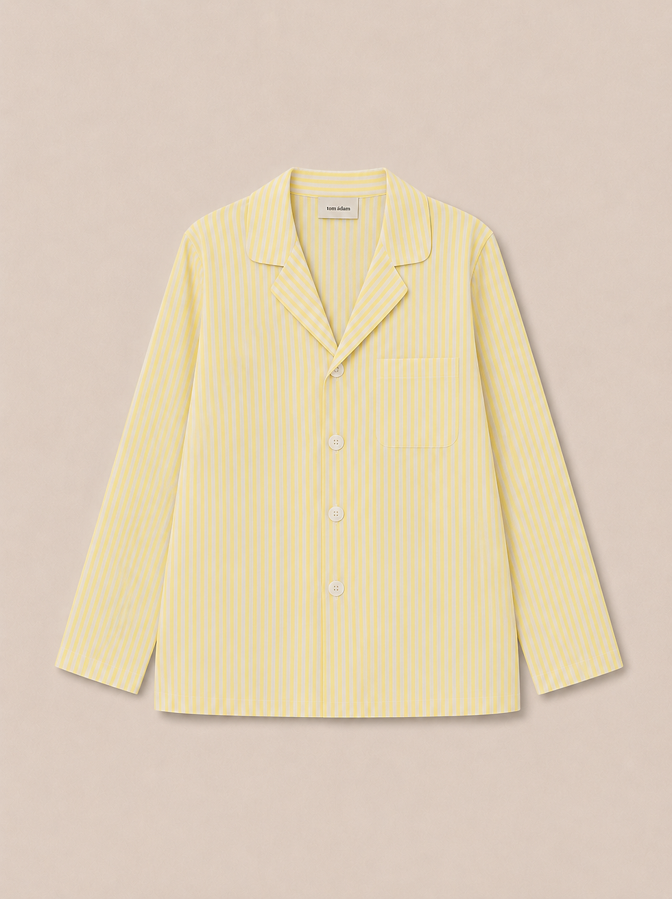 Thumbnail: Batch N.3 - Long Sleeve Loungewear Shirt - Beige Lemon