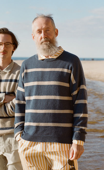 Recycled Cashmere Sweater - Navy