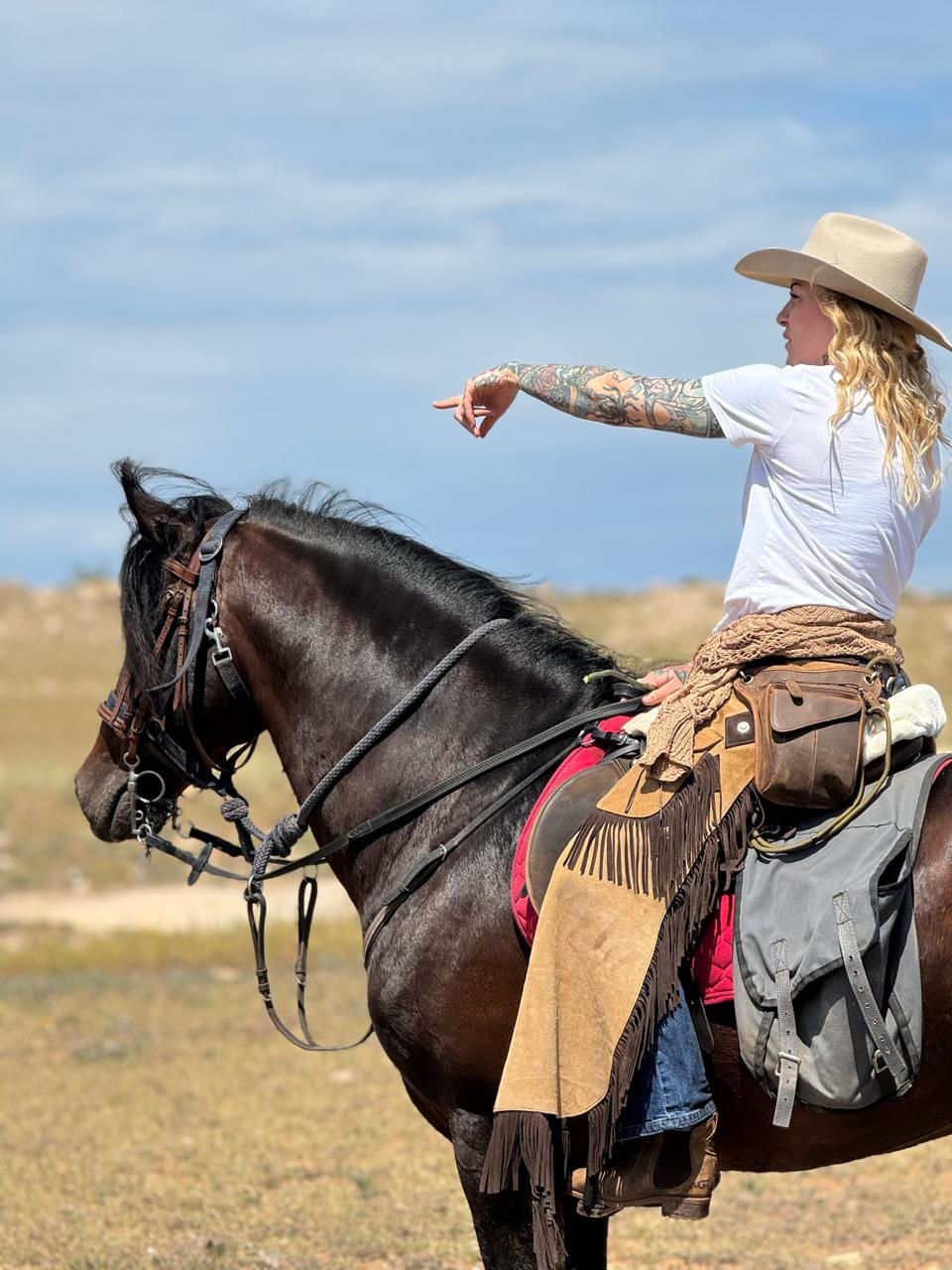 Horse rider in Morocco