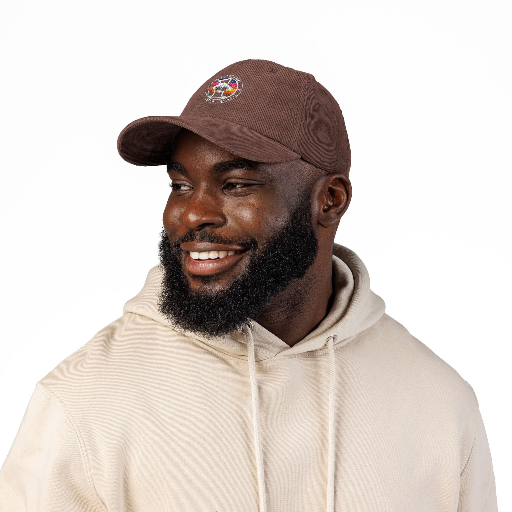 Colorful Peace Dove Embroidered Cap | Corduroy Baseball Hat