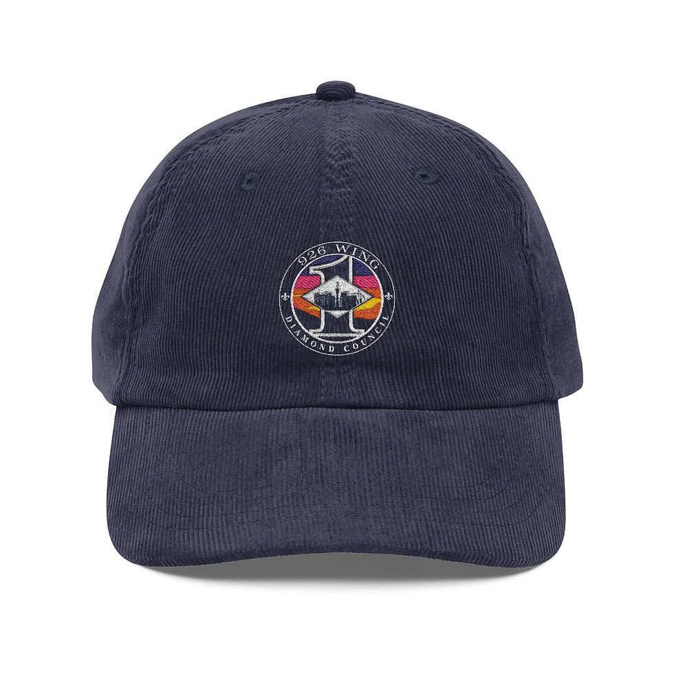 Thumbnail: Colorful Peace Dove Embroidered Cap | Corduroy Baseball Hat