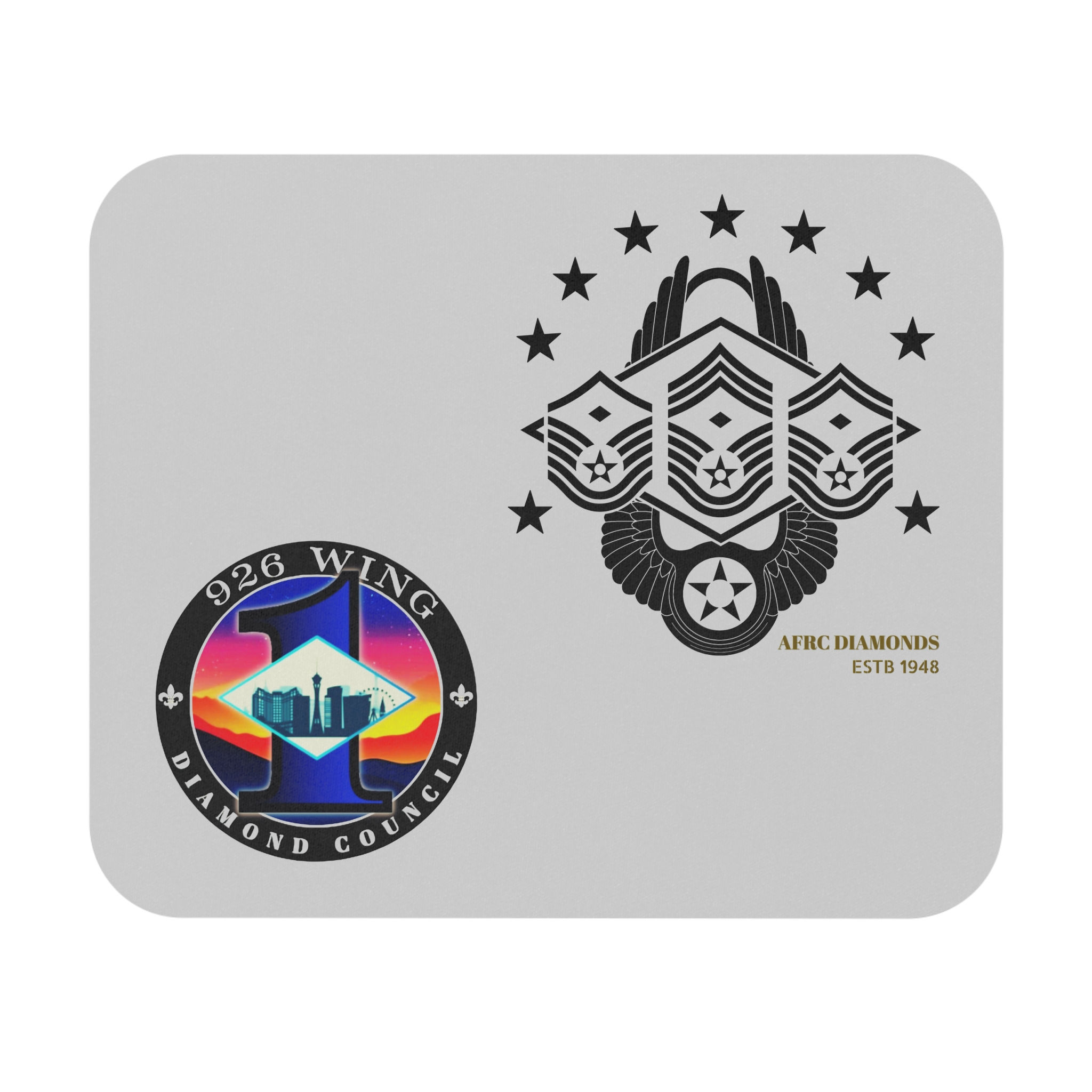 926 Wing Diamond Council Mouse Pad | AFRC Diamonds Military Emblem