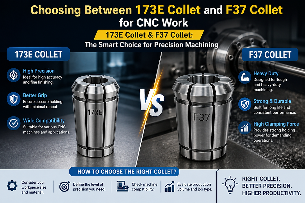 Choosing Between 173E Collet and F37 Collet for CNC Work