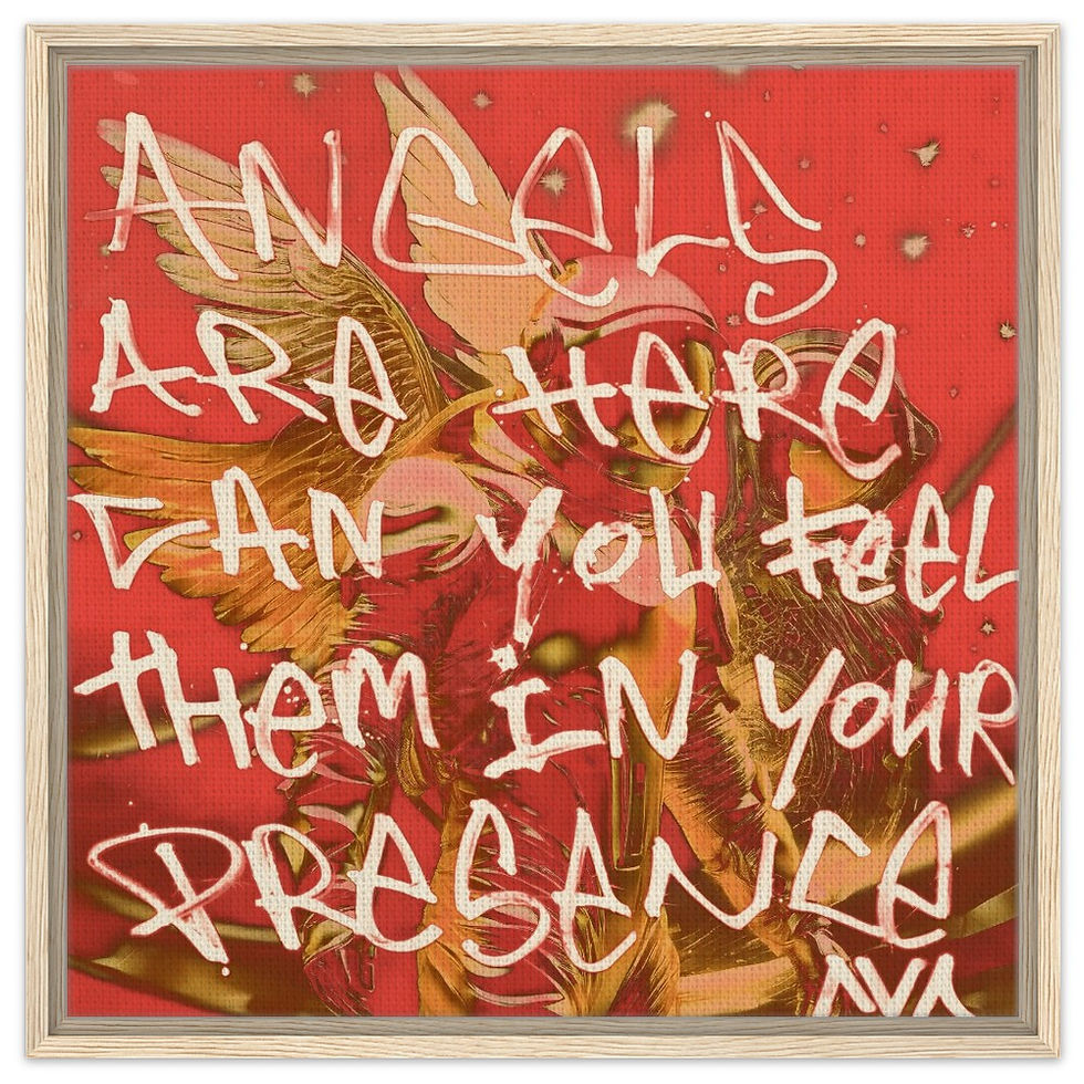 Thumbnail: Angels Among Us (Pink edition) - (Framed) Canvas print
