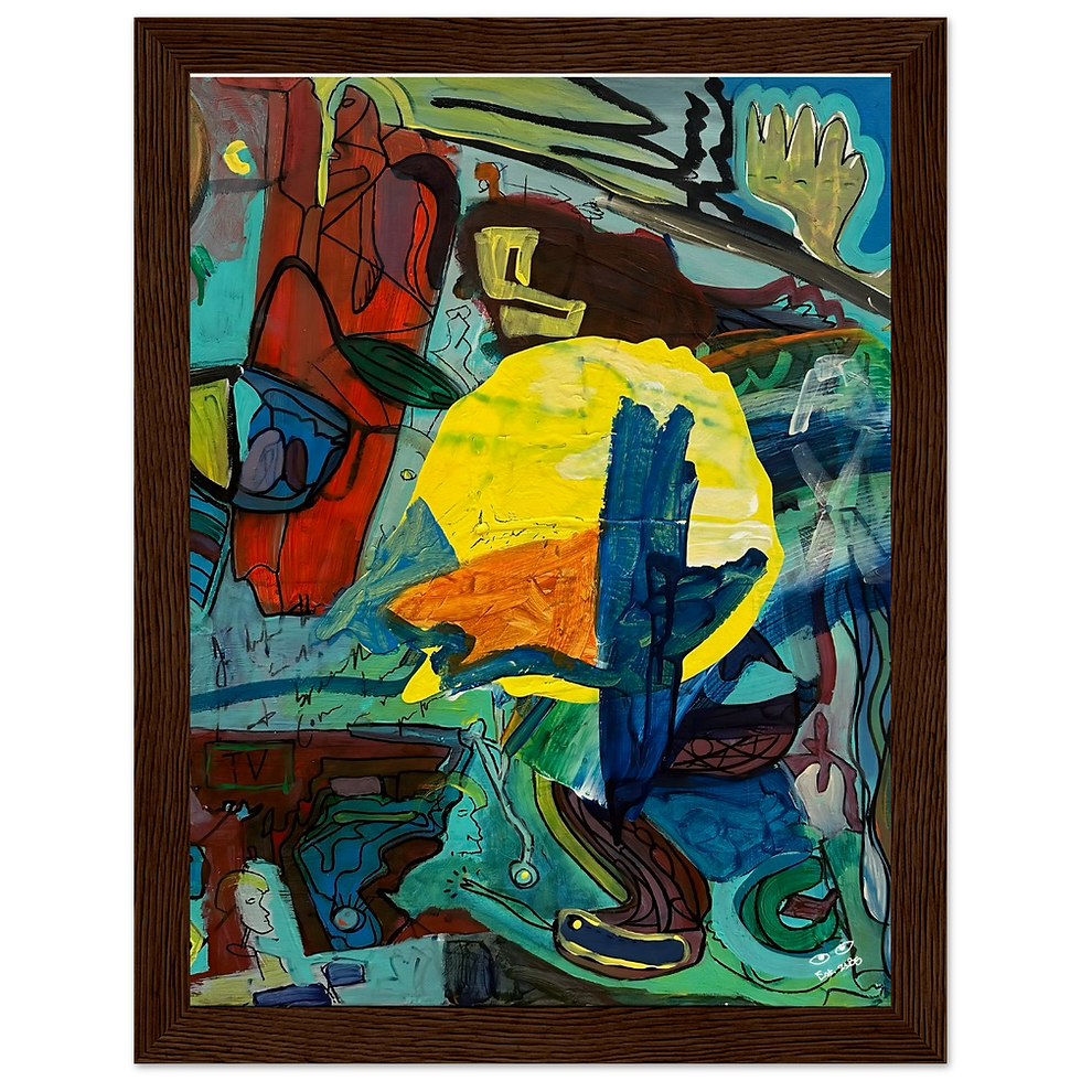 Thumbnail: The Journey to The Destination - Framed Poster Print