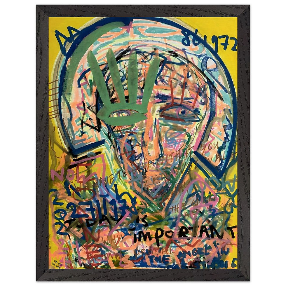 Thumbnail: The Important Look - Framed Poster Print