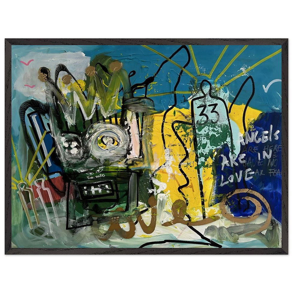 Thumbnail: The Fearless Angels - Framed Poster Print
