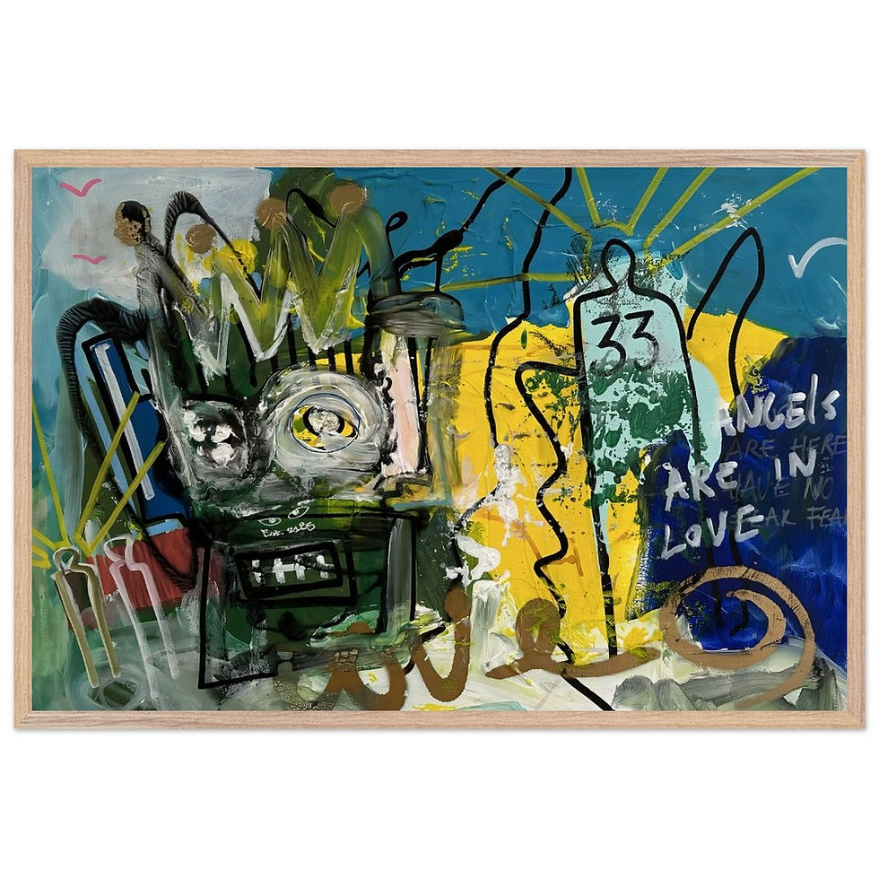 Thumbnail: The Fearless Angels - Framed Poster Print