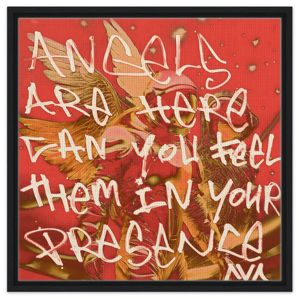Thumbnail: Angels Among Us (Pink edition) - (Framed) Canvas print