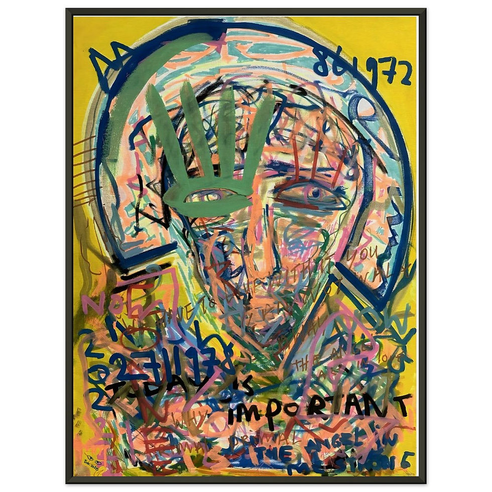 Thumbnail: The Important Look - Framed Poster Print