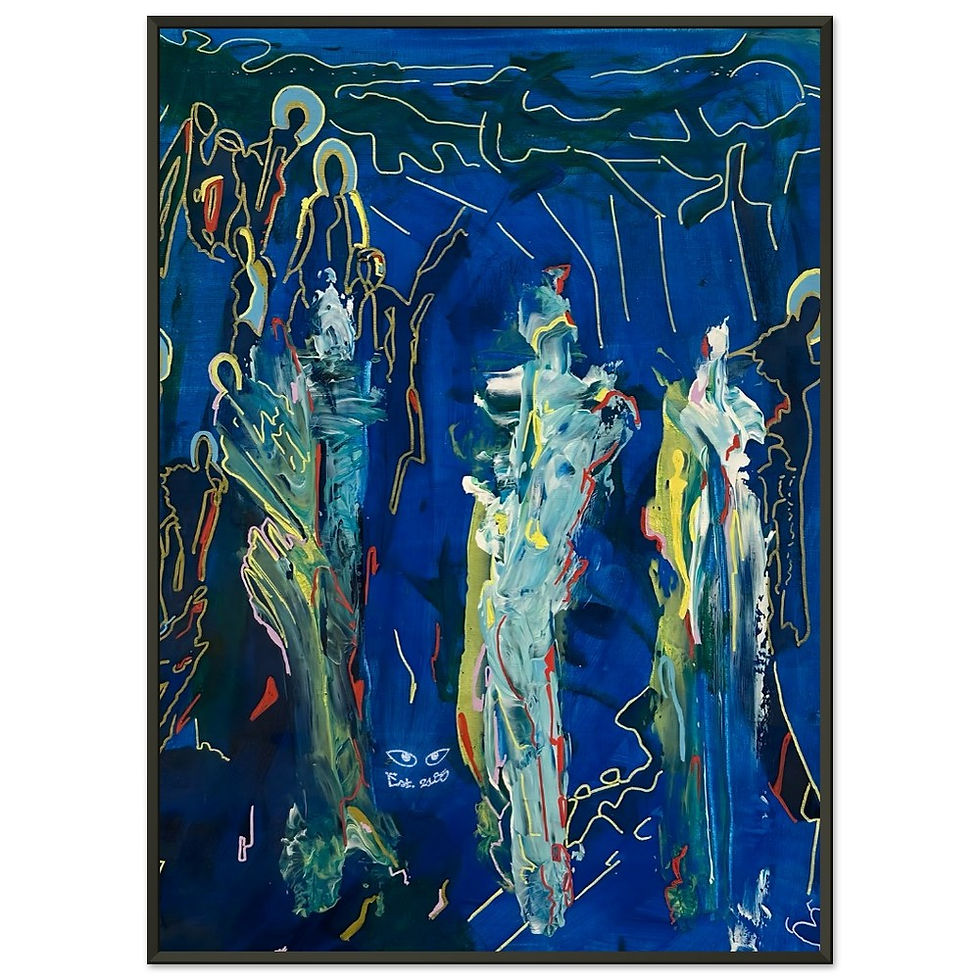 Thumbnail: Celestial Congregation - Framed Poster Print