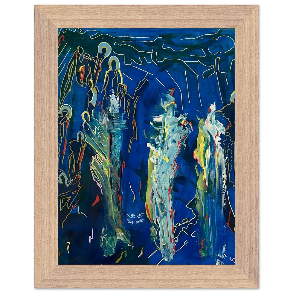 Thumbnail: Celestial Congregation - Framed Poster Print