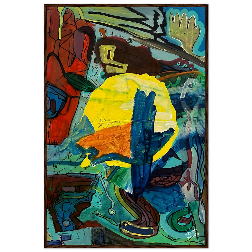 Thumbnail: The Journey to The Destination - Framed Poster Print