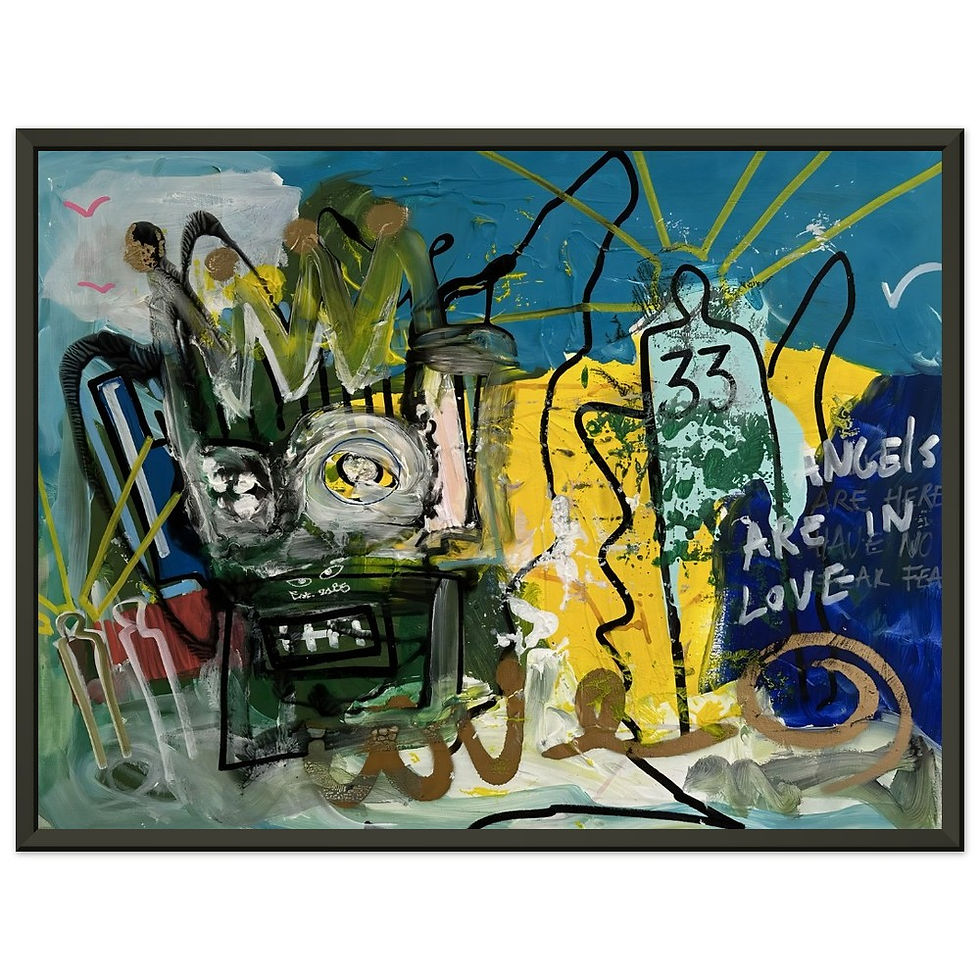 Thumbnail: The Fearless Angels - Framed Poster Print