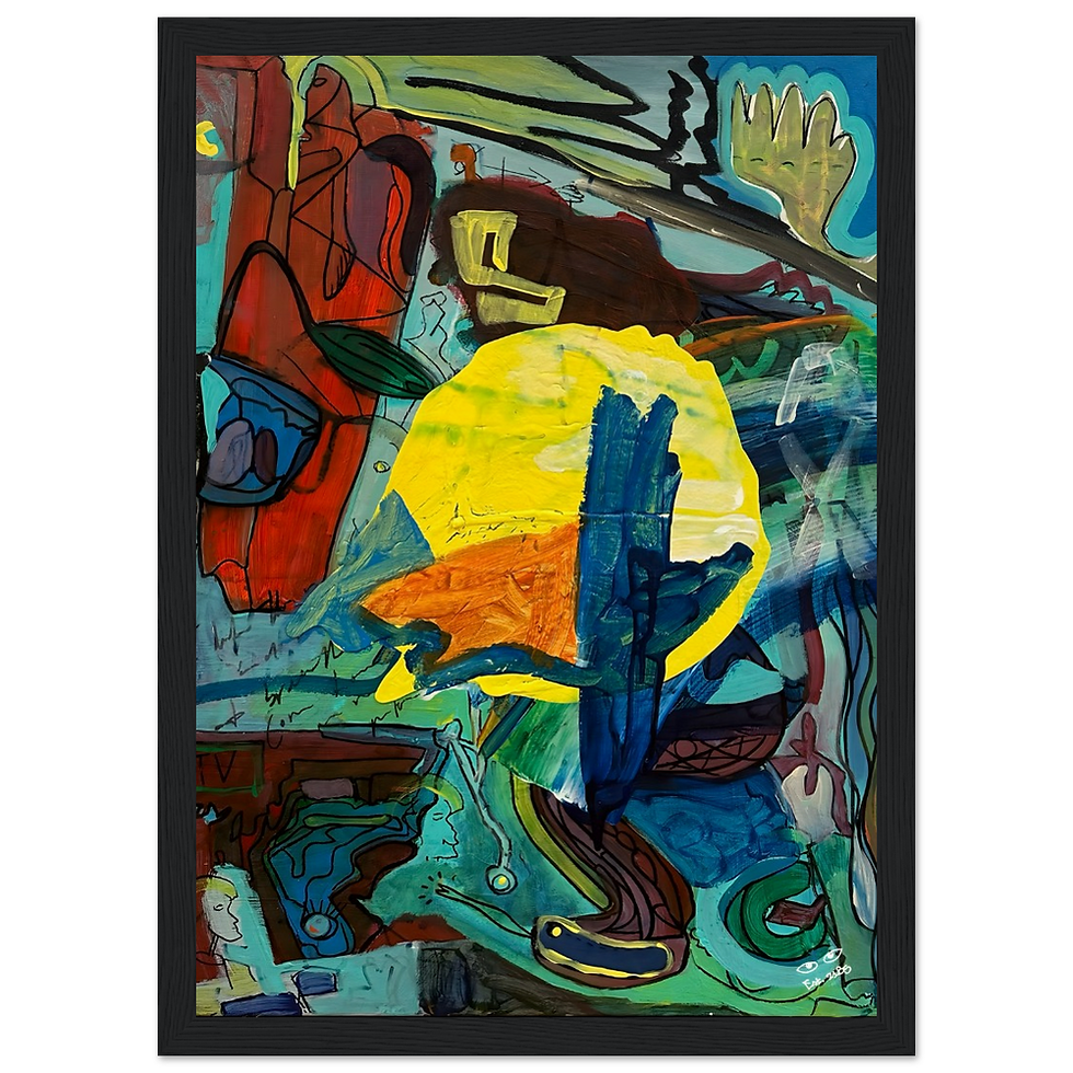 Thumbnail: The Journey to The Destination - Framed Poster Print