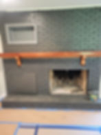 Stain and Paint fireplace