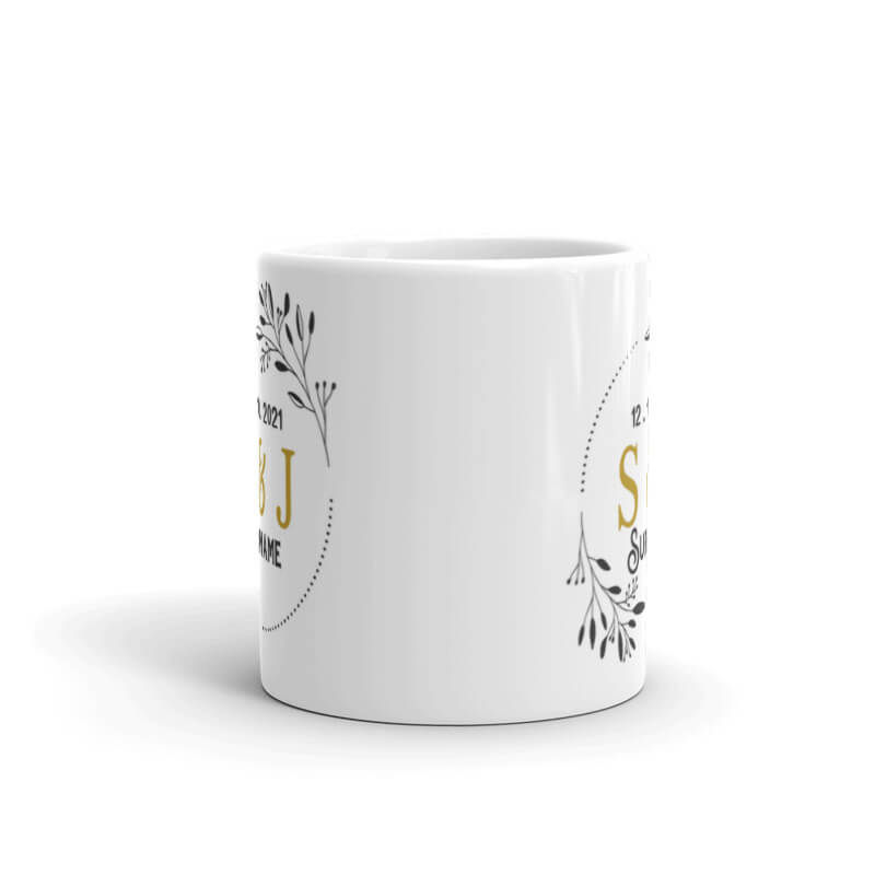 Thumbnail: Personalised Couple Mugs | Wedding Mugs | Personalised Mug | 2 Set