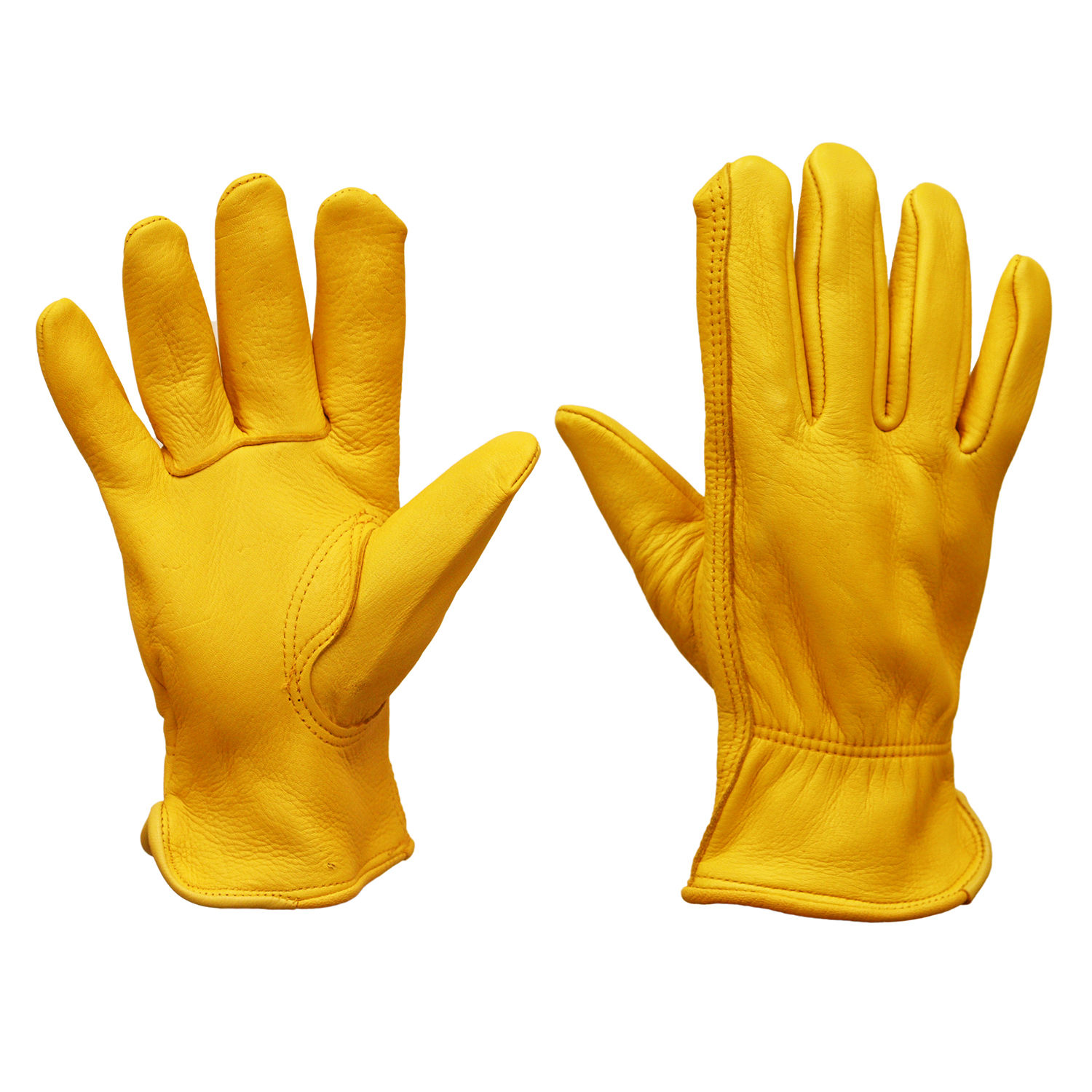 (M2503)1 Pair Industry Grade Top Grain Goatskin Leather Drivers Glove