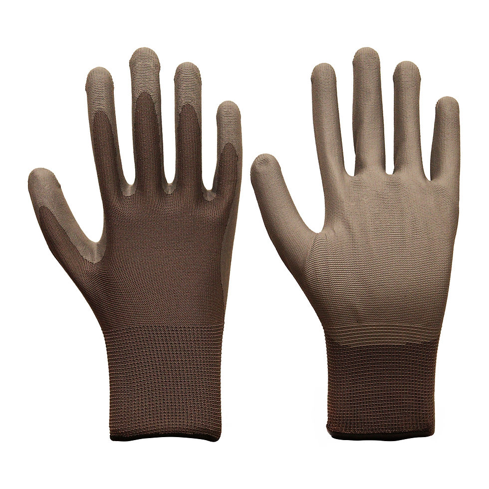 Thumbnail: (C9306)1 Pair Seamless Knit Glove with Polyurethane Coated Flat Grip