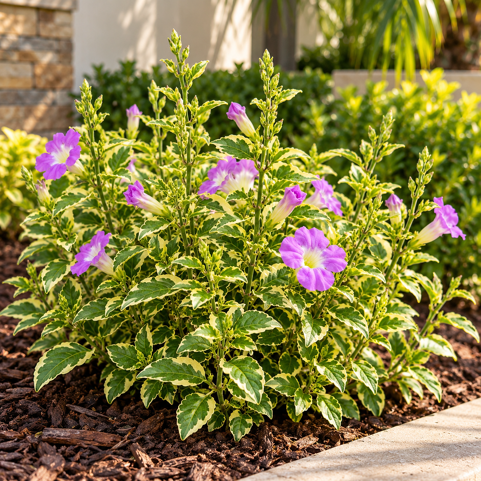 Thumbnail: Variegated Creeping Foxglove – Asystasia Gangetica Variegata 6 inch pot