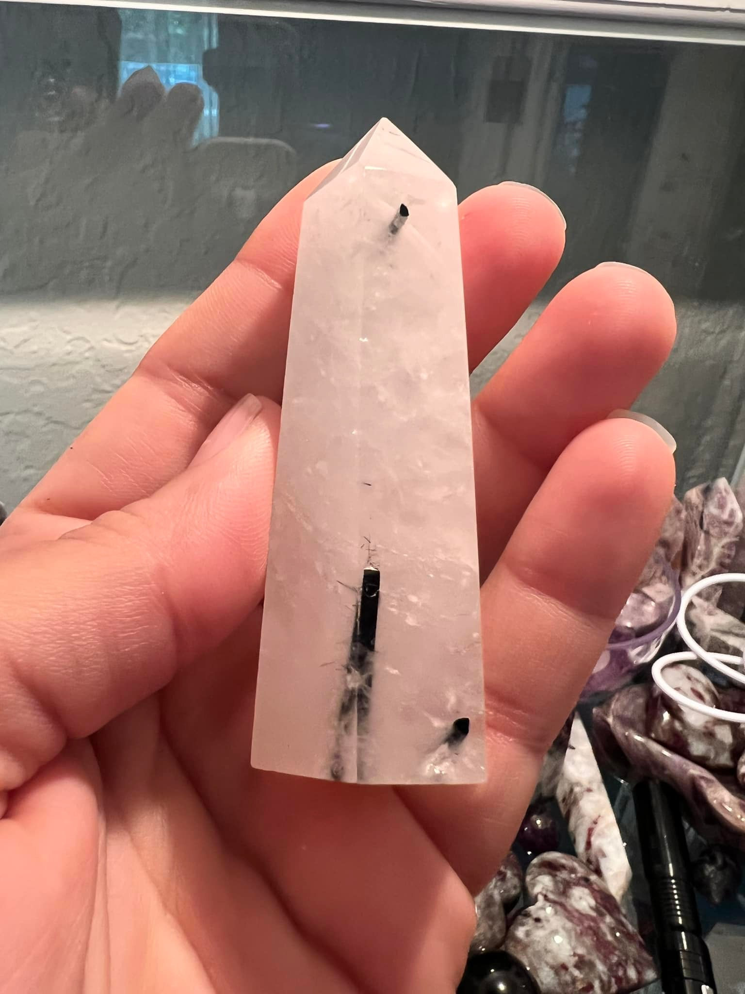 Tourmaline Quartz Points