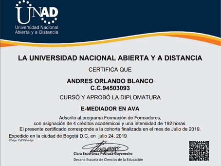 Certificados cursos - Diplomados