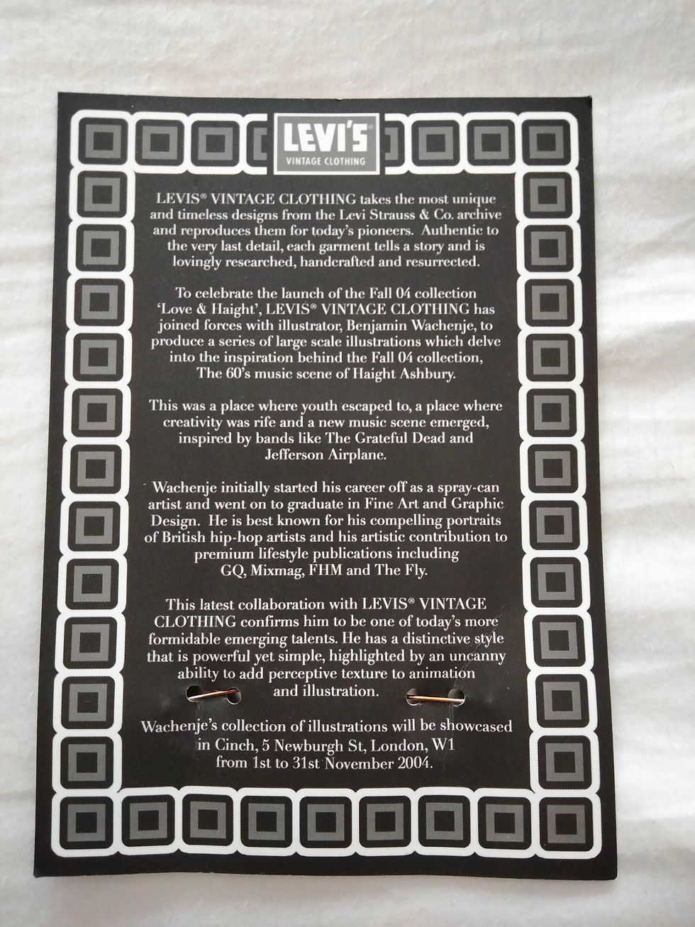 Thumbnail: LEVIS Vintage promotional button badges