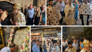 Στον ιερό ναό Αγίου Φανουρίου στην παλιά πόλη της Ρόδου, λιτανεύσαμε με ευλάβεια και εορτάσαμε με λαμπρότητα τον προστάτη του νησιού μας. 